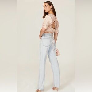 Blush Tie Blouse by Love, Whit